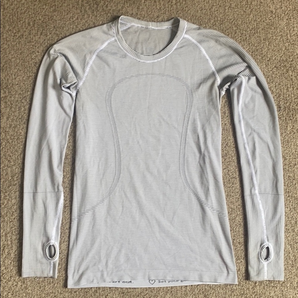 Lululemon Striped Swiftly Tech long sleeve